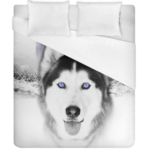 Wolf Moon Mountains Duvet Cover (California King Size) from ArtsNow.com