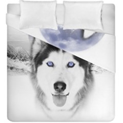 Wolf Moon Mountains Duvet Cover Double Side (King Size) from ArtsNow.com