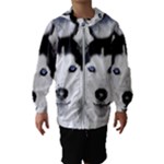 Wolf Moon Mountains Kids  Hooded Windbreaker