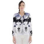 Wolf Moon Mountains Women s Windbreaker