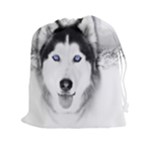 Wolf Moon Mountains Drawstring Pouch (XXL)