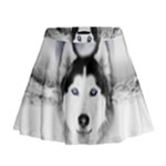 Wolf Moon Mountains Mini Flare Skirt