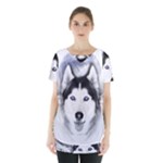 Wolf Moon Mountains Skirt Hem Sports Top