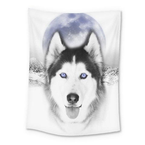 Wolf Moon Mountains Medium Tapestry from ArtsNow.com
