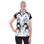 Wolf Moon Mountains Women s Button Up Vest