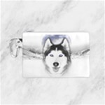 Wolf Moon Mountains Canvas Cosmetic Bag (Small)