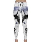 Wolf Moon Mountains Lightweight Velour Classic Yoga Leggings