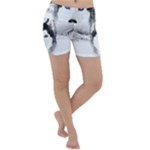 Wolf Moon Mountains Lightweight Velour Yoga Shorts