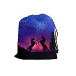 Unicorn Sunset Drawstring Pouch (Large)