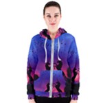 Unicorn Sunset Women s Zipper Hoodie