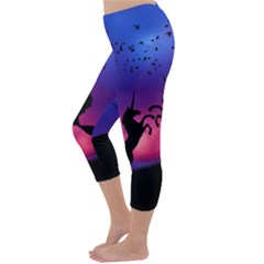 Capri Winter Leggings Back Capri Winter Leggings Back