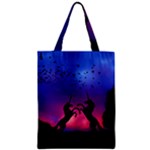 Unicorn Sunset Zipper Classic Tote Bag