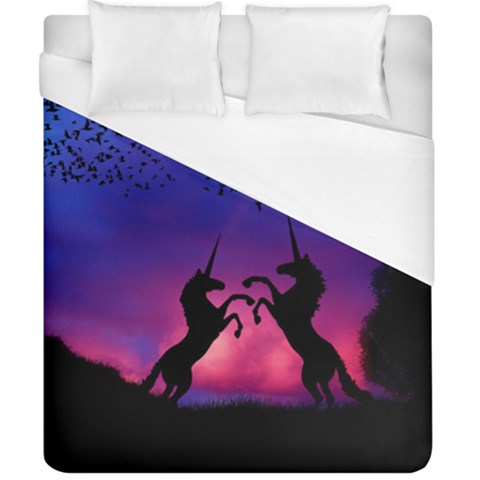 Unicorn Sunset Duvet Cover (California King Size) from ArtsNow.com