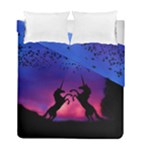 Unicorn Sunset Duvet Cover Double Side (Full/ Double Size)