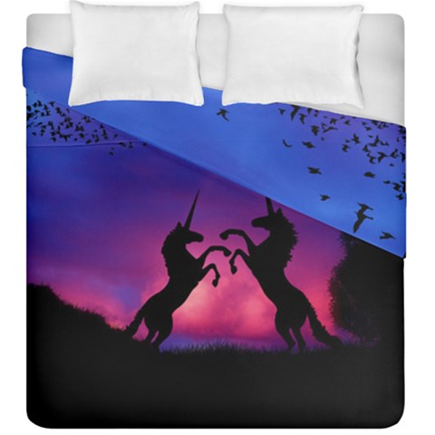 Unicorn Sunset Duvet Cover Double Side (King Size) from ArtsNow.com