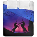 Unicorn Sunset Duvet Cover Double Side (California King Size)