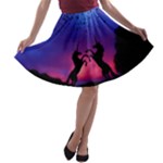 Unicorn Sunset A-line Skater Skirt