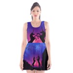 Unicorn Sunset Scoop Neck Skater Dress