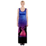 Unicorn Sunset Maxi Thigh Split Dress