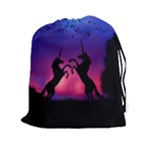 Unicorn Sunset Drawstring Pouch (XXL)