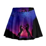 Unicorn Sunset Mini Flare Skirt