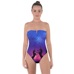 Tie Back One Piece Swimsuit 