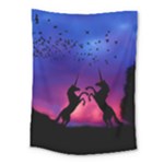 Unicorn Sunset Medium Tapestry