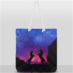 Unicorn Sunset Full Print Rope Handle Tote (Large)