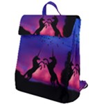 Unicorn Sunset Flap Top Backpack