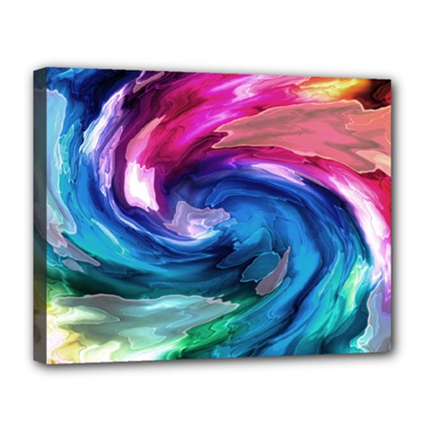 Water Paint Canvas 14  x 11  (Stretched) from ArtsNow.com