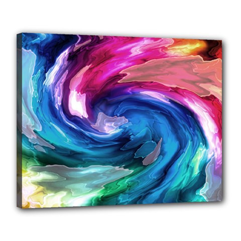 Water Paint Canvas 20  x 16  (Stretched) from ArtsNow.com