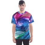 Water Paint Men s Sports Mesh Tee