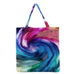 Water Paint Grocery Tote Bag