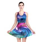 Water Paint Reversible Skater Dress