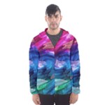 Water Paint Men s Hooded Windbreaker