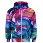 Water Paint Men s Zipper Hoodie