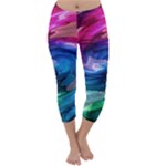 Water Paint Capri Winter Leggings 