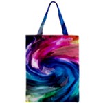 Water Paint Zipper Classic Tote Bag