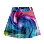 Water Paint Mini Flare Skirt