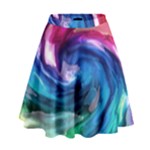 Water Paint High Waist Skirt