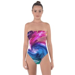 Tie Back One Piece Swimsuit 