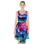 Water Paint Racerback Midi Dress