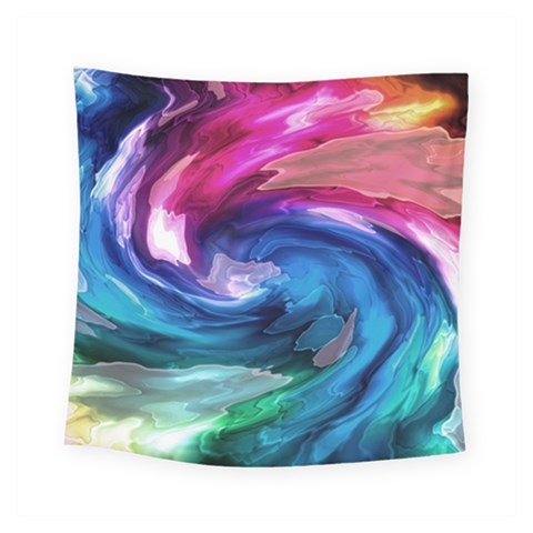Water Paint Square Tapestry (Small) from ArtsNow.com