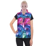 Water Paint Women s Button Up Vest