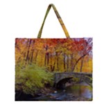 Stone Country Bridge Zipper Large Tote Bag