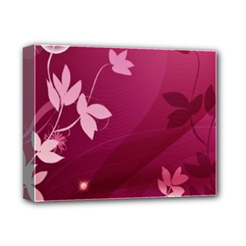 Pink Flower Art Deluxe Canvas 14  x 11  (Stretched) from ArtsNow.com