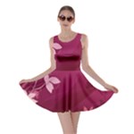 Pink Flower Art Skater Dress