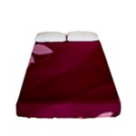 Pink Flower Art Fitted Sheet (Full/ Double Size)