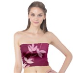 Pink Flower Art Tube Top