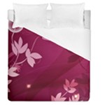 Pink Flower Art Duvet Cover (Queen Size)